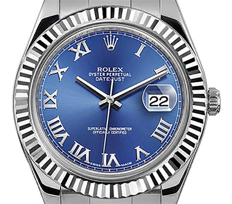 rolex datejust blue dial römische ziffern|rolex datejust ii roman numerals.